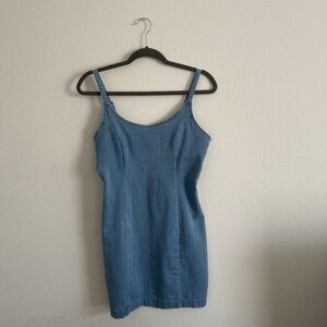Short jean dress
